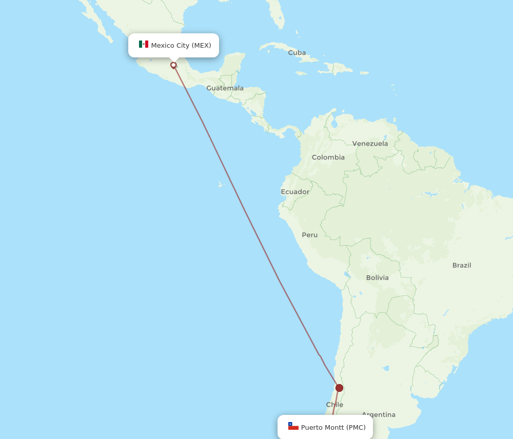 MEX-PMC flight routes