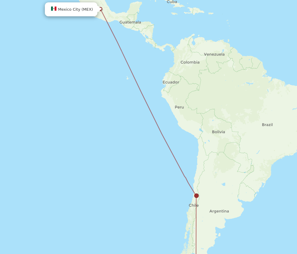 MEX-PUQ flight routes