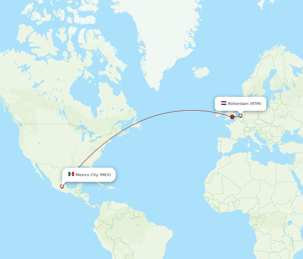 MEX-RTM flight routes