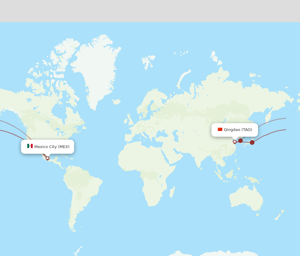 MEX-TAO flight routes
