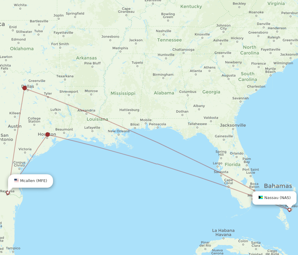 MFE-NAS flight routes