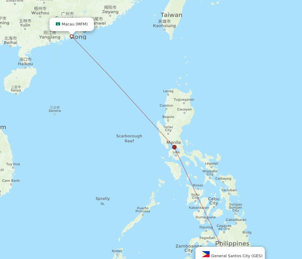 MFM-GES flight routes