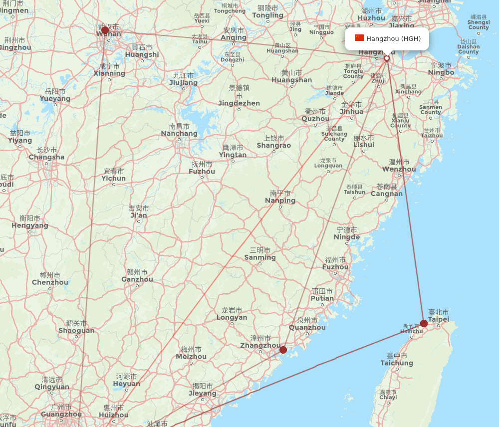 MFM-HGH flight routes