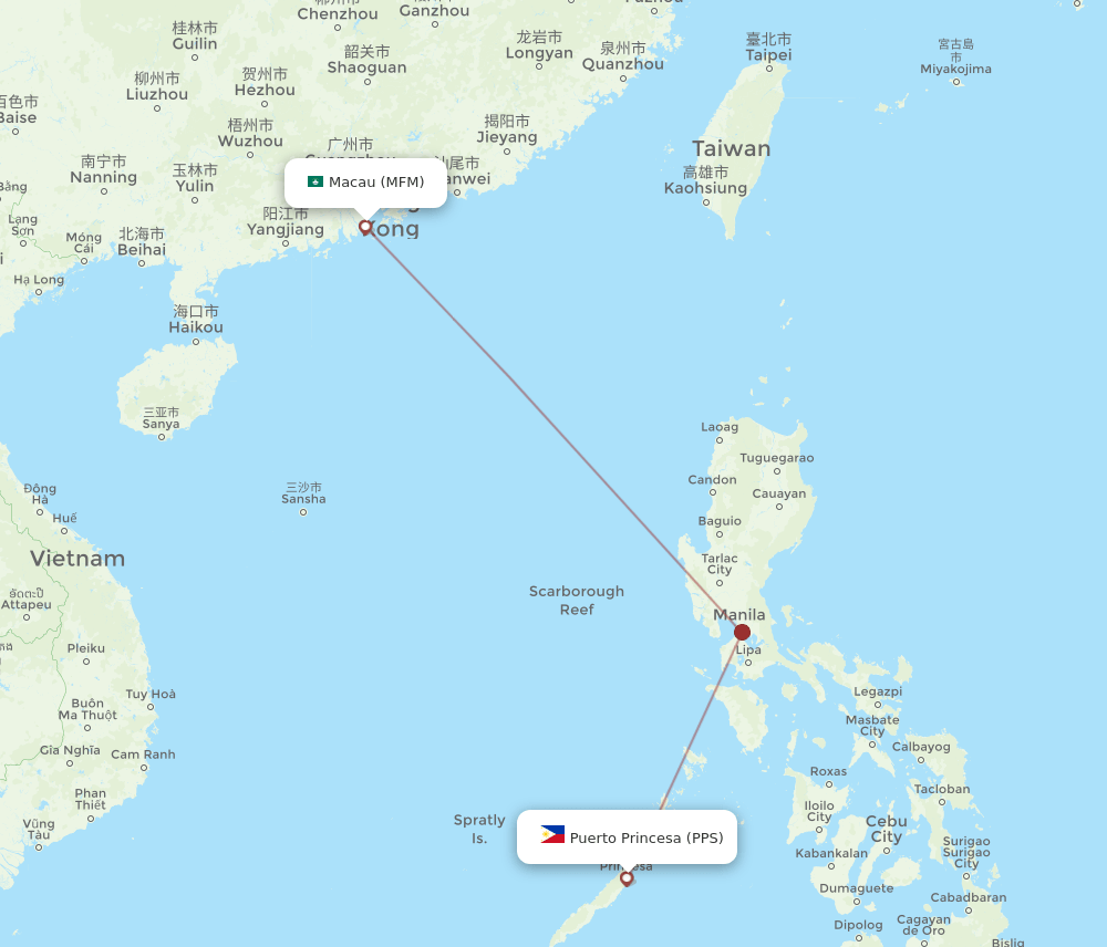 MFM-PPS flight routes