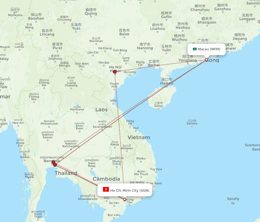 MFM-SGN flight routes
