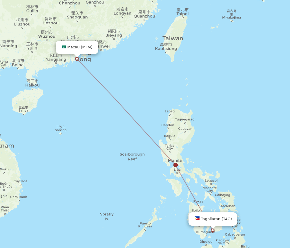 MFM-TAG flight routes