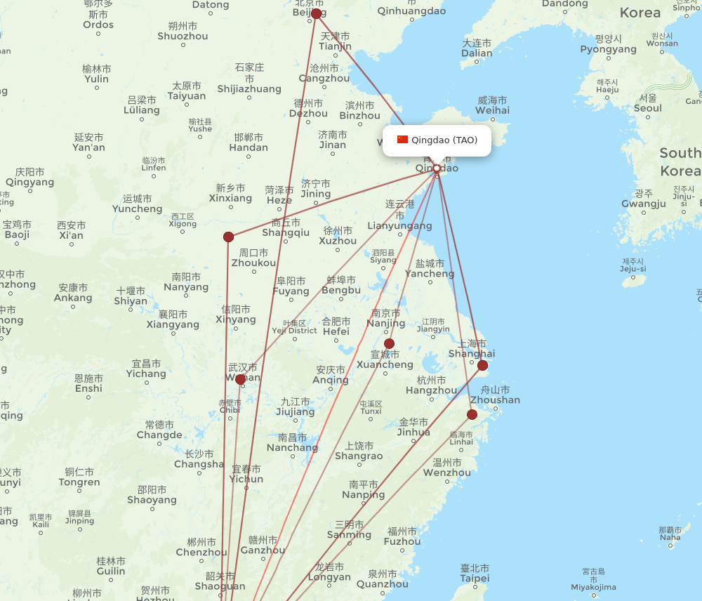 MFM to TAO flights and routes map