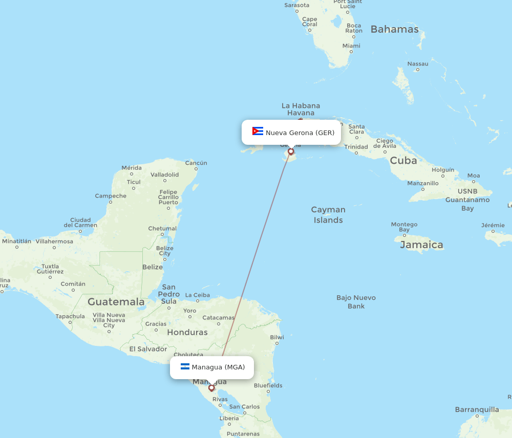 MGA-GER flight routes