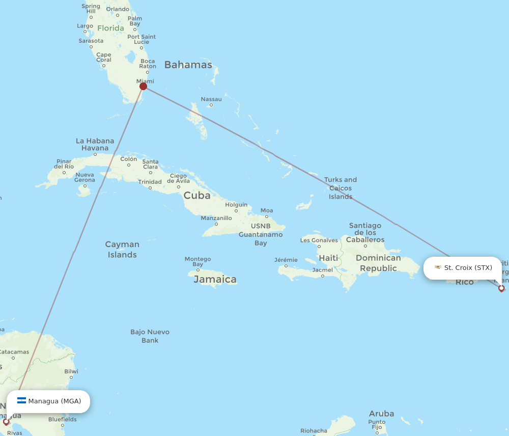 MGA-STX flight routes