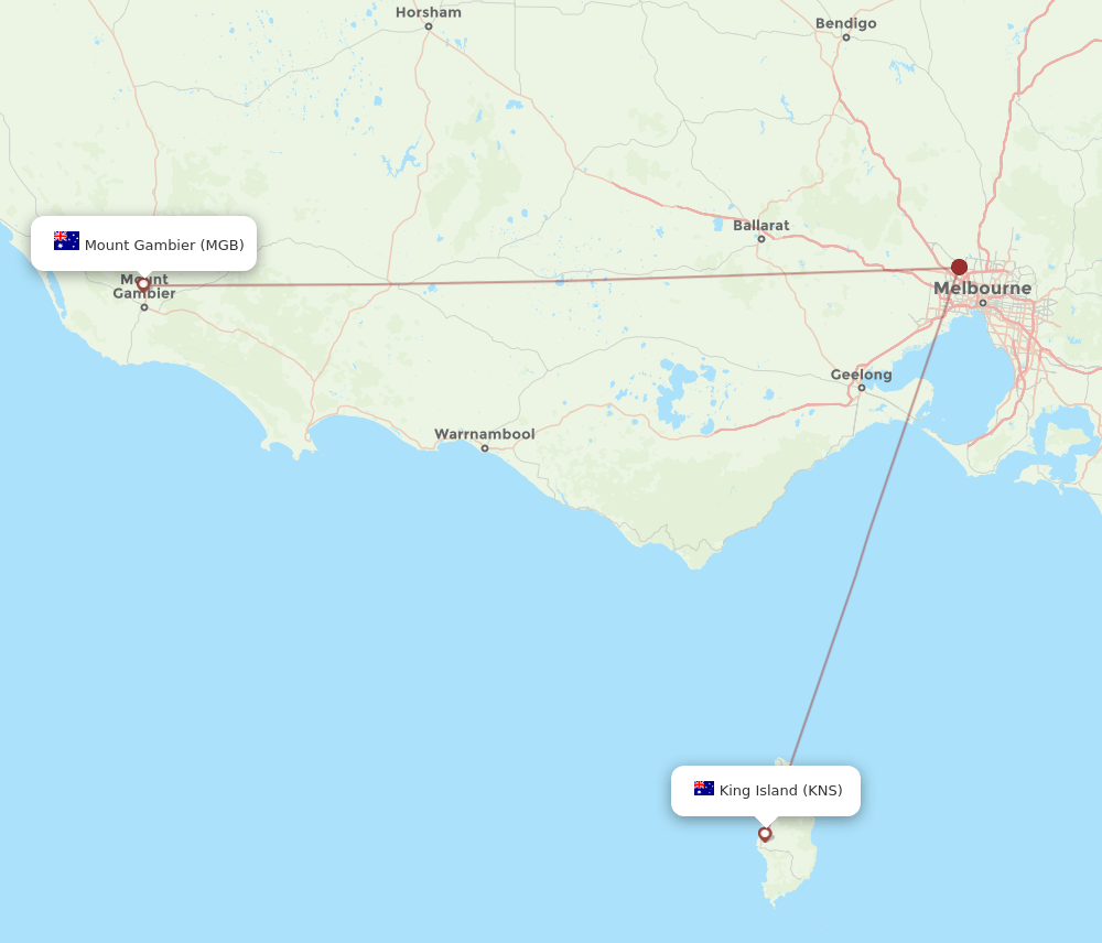MGB-KNS flight routes