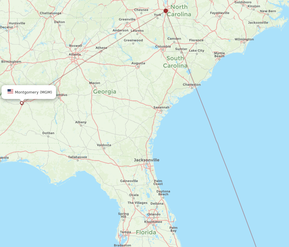 MGM-MHH flight routes