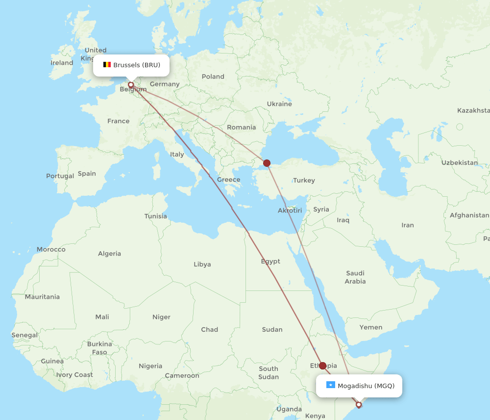 MGQ-BRU flight routes