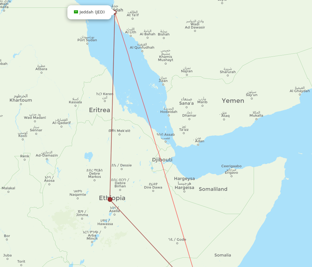 MGQ-JED flight routes