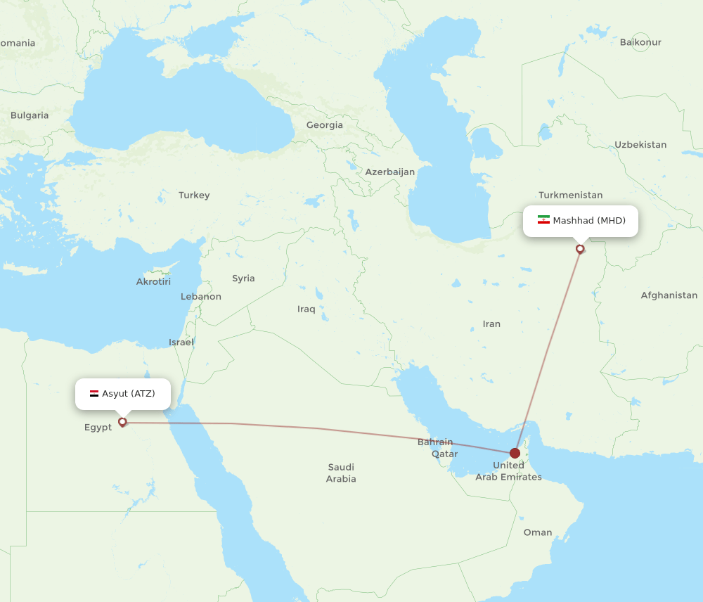 MHD-ATZ flight routes