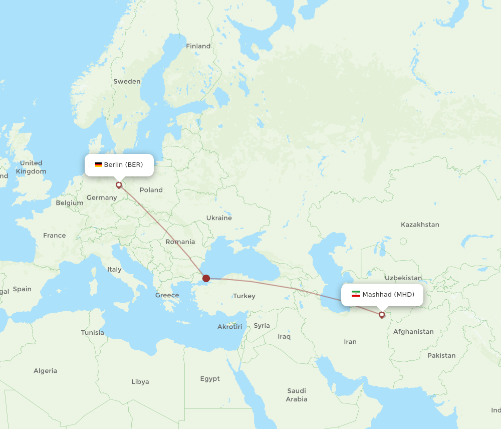 MHD-BER flight routes
