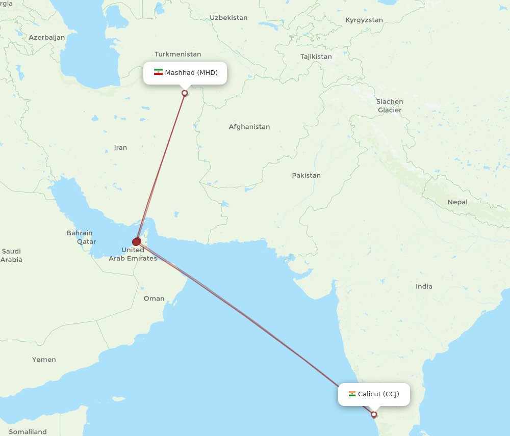 MHD-CCJ flight routes