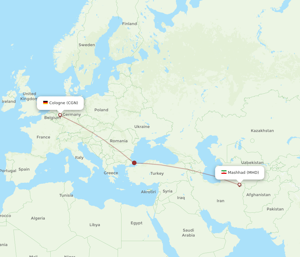 MHD-CGN flight routes