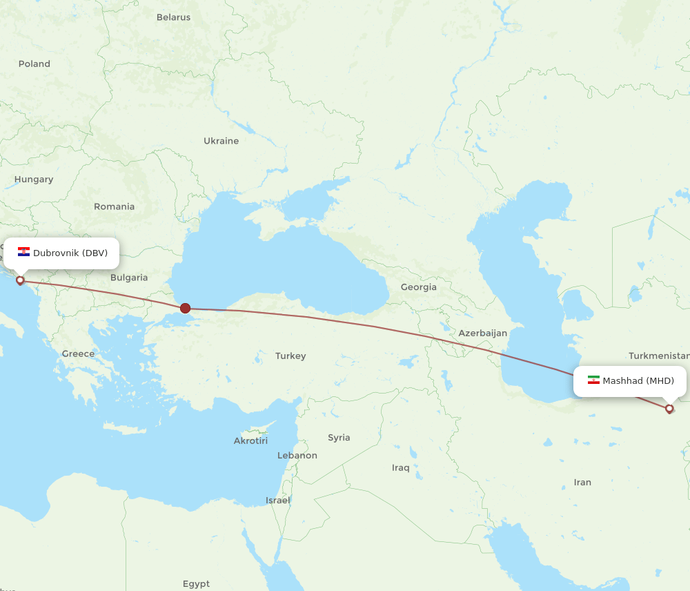 MHD-DBV flight routes