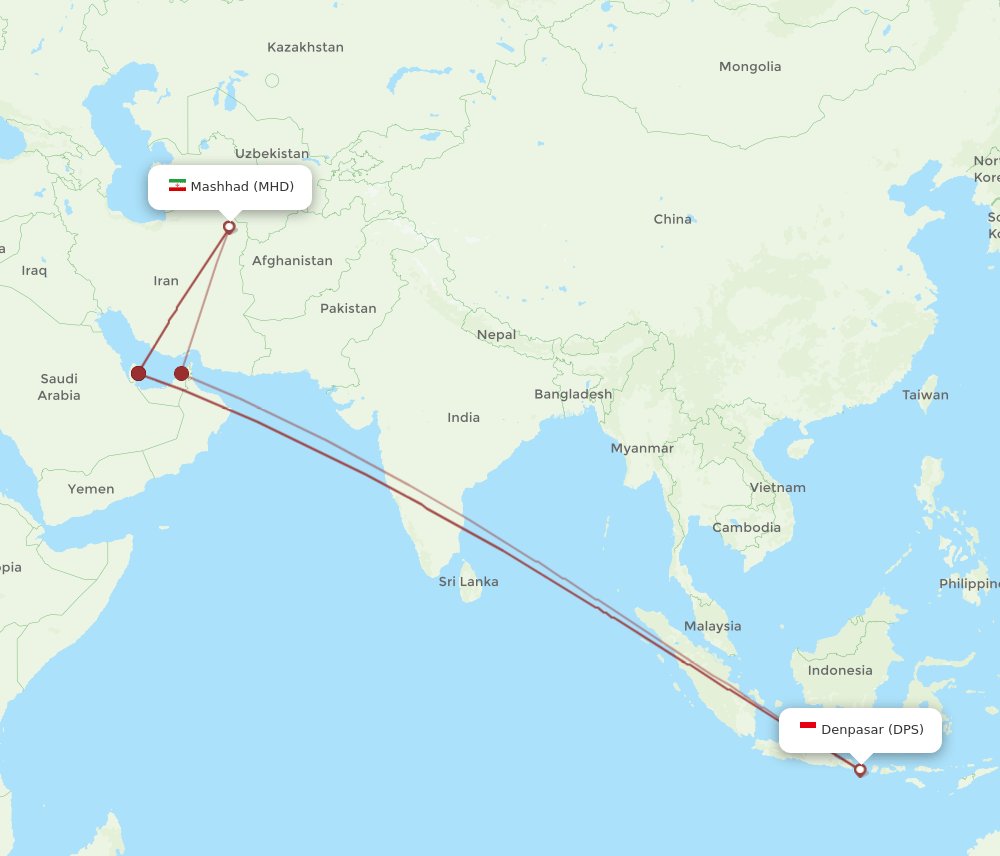 MHD-DPS flight routes