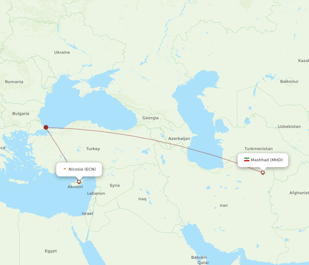 MHD-ECN flight routes