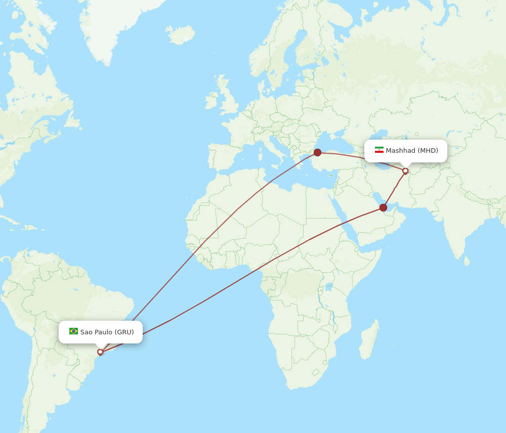 MHD-GRU flight routes