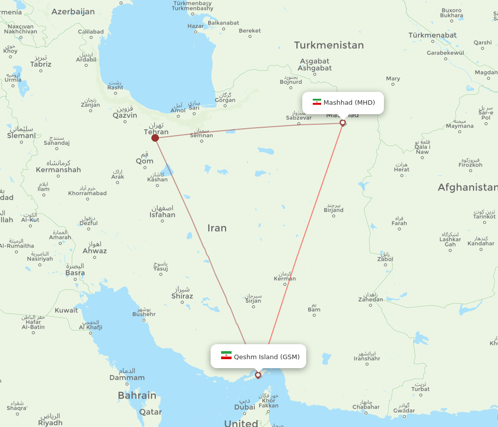 MHD to GSM flights and routes map