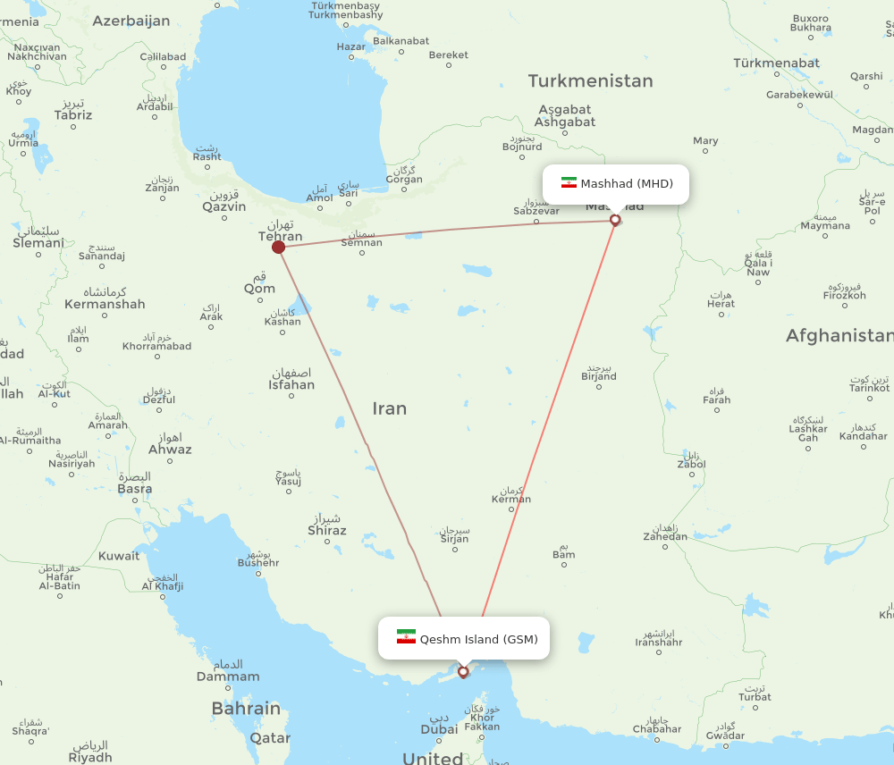 MHD-GSM flight routes