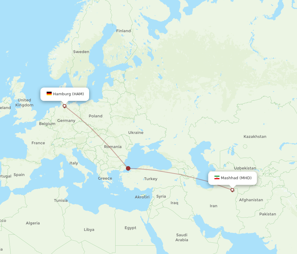 MHD-HAM flight routes