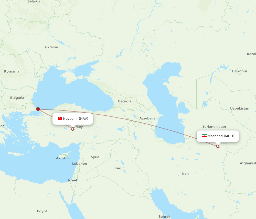 MHD-NAV flight routes