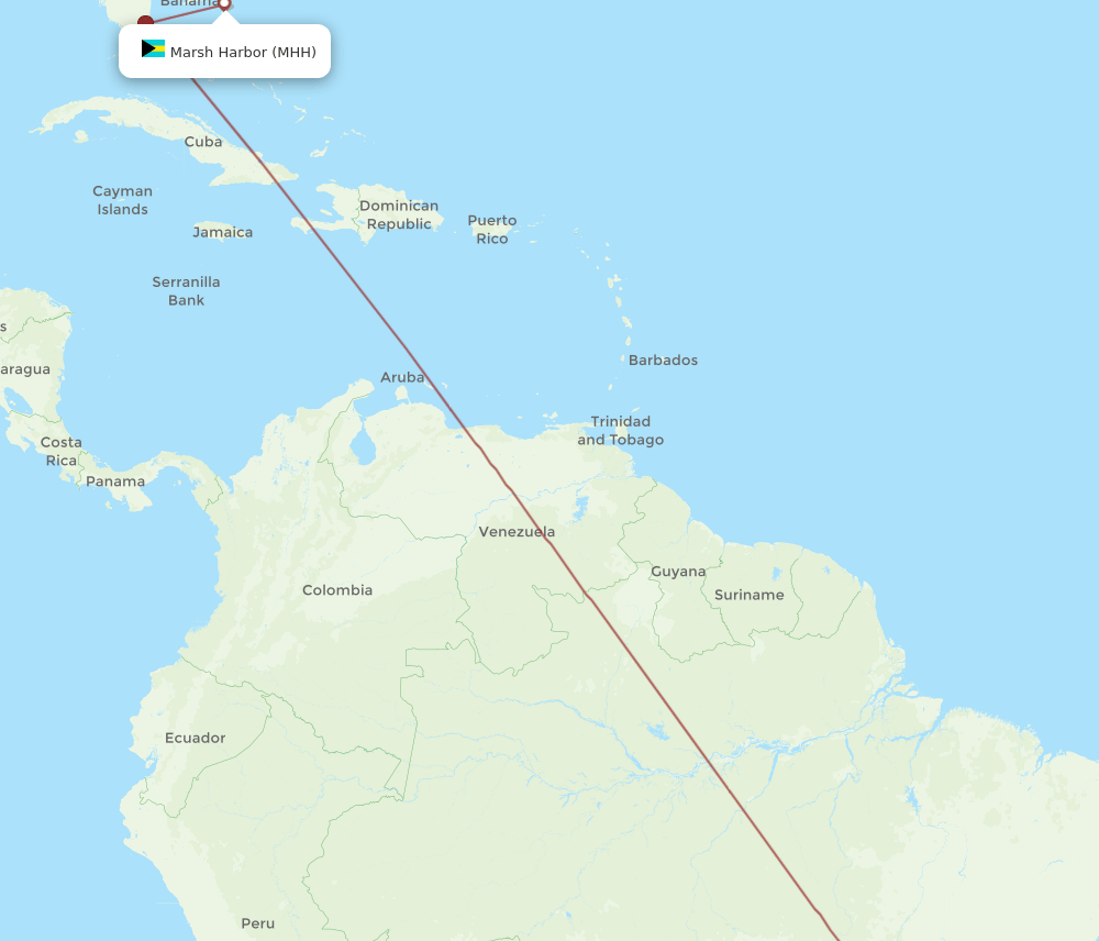 BSB to MHH flights and routes map