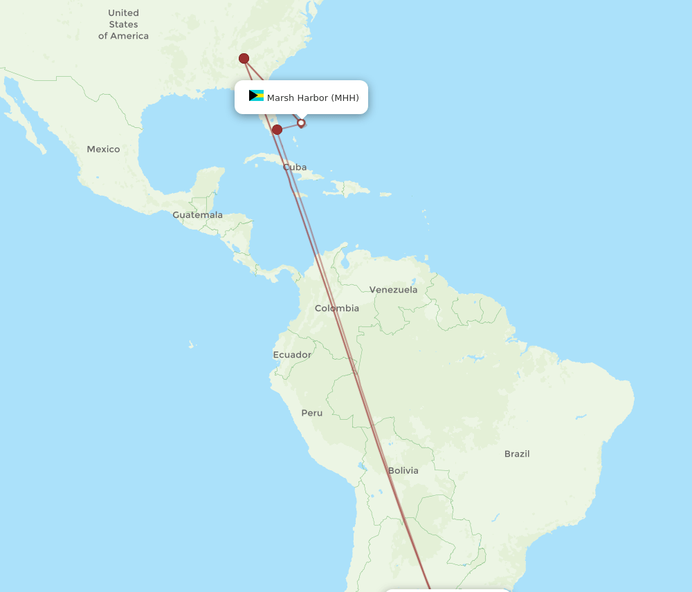 MHH to EZE flights and routes map