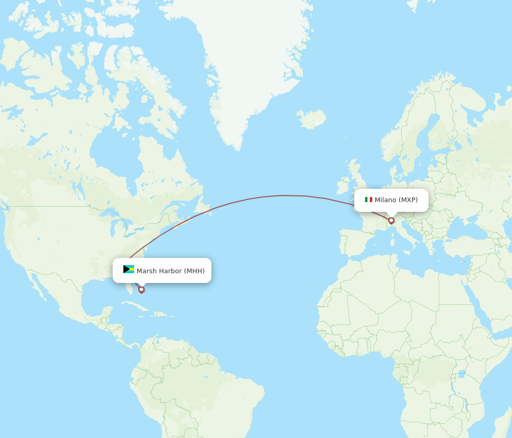 MHH-MXP flight routes