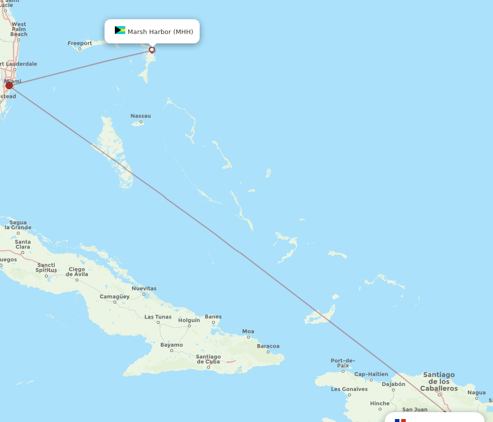 MHH-SDQ flight routes
