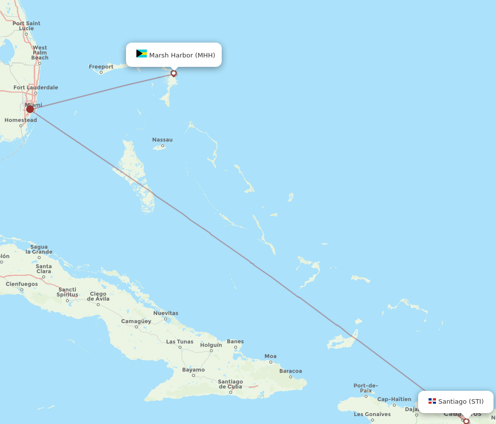 MHH-STI flight routes