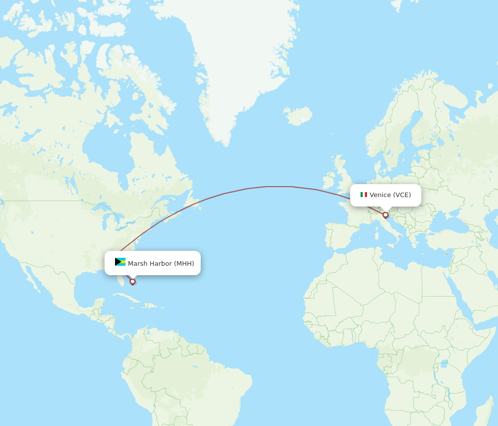 MHH-VCE flight routes