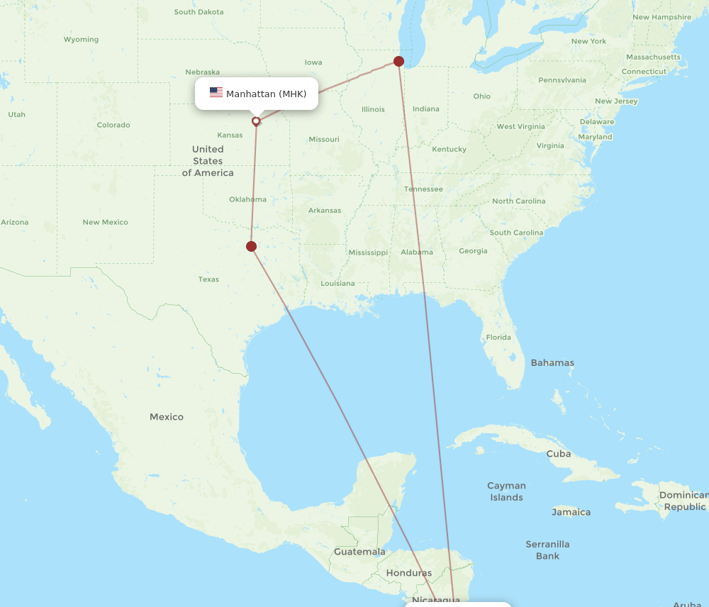 MHK-SJO flight routes