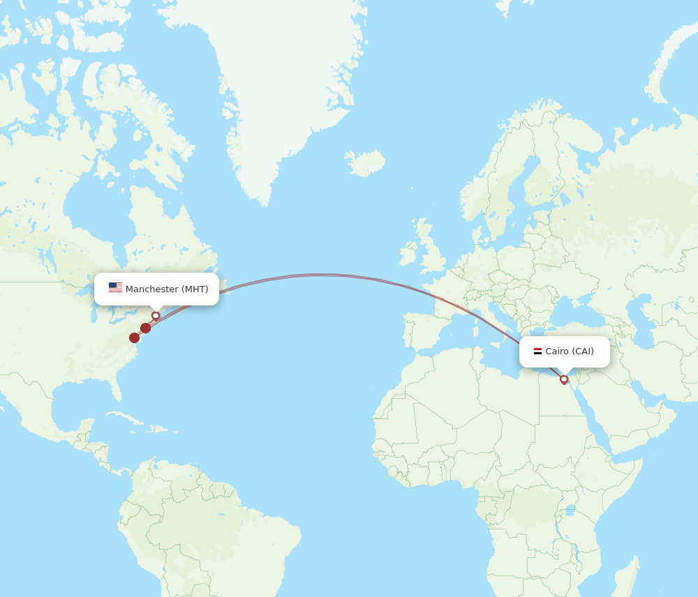 MHT-CAI flight routes