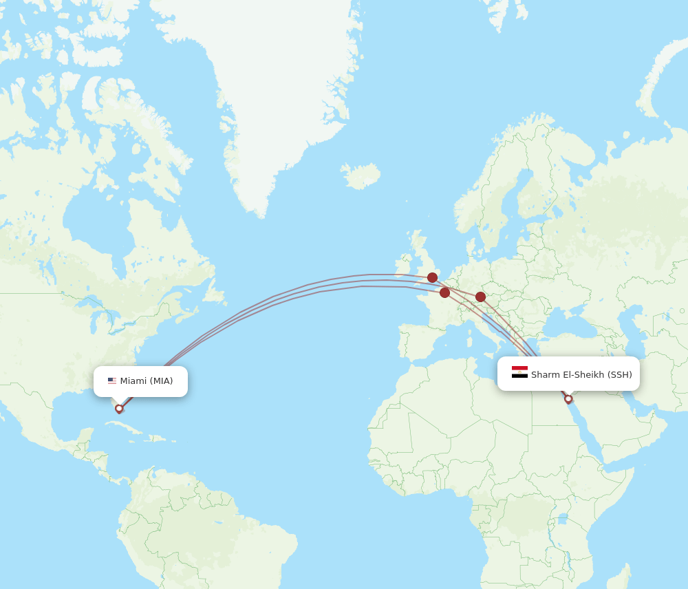 MIA-SSH flight routes