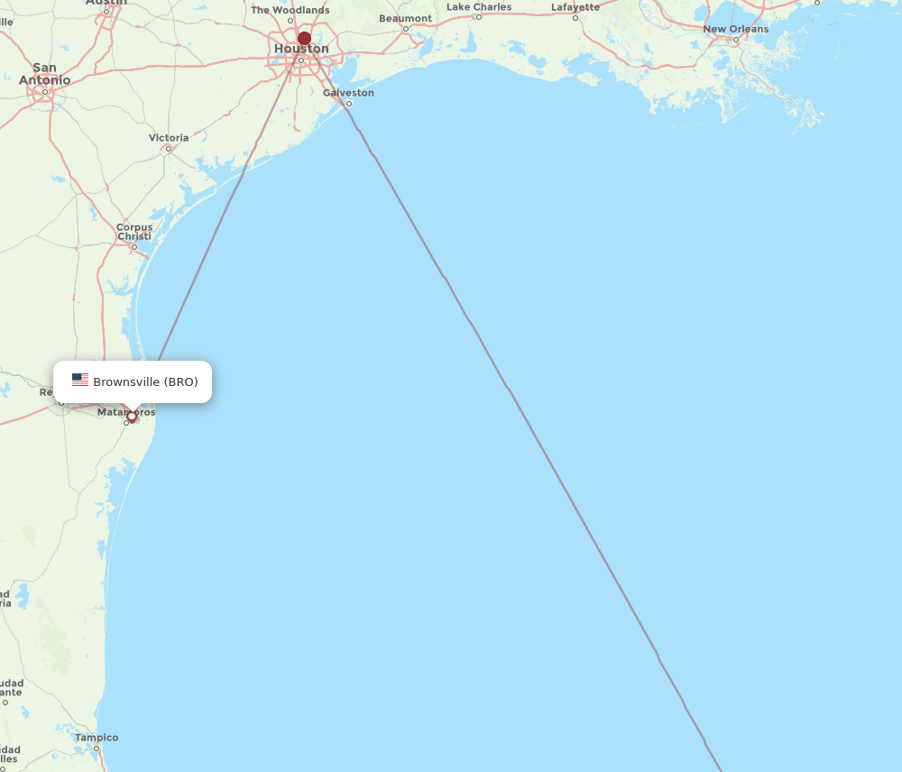 MID-BRO flight routes