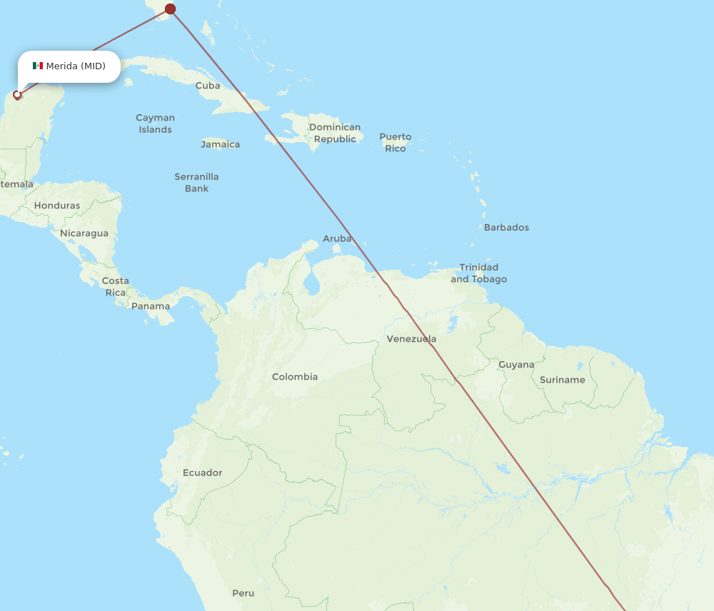 MID-BSB flight routes
