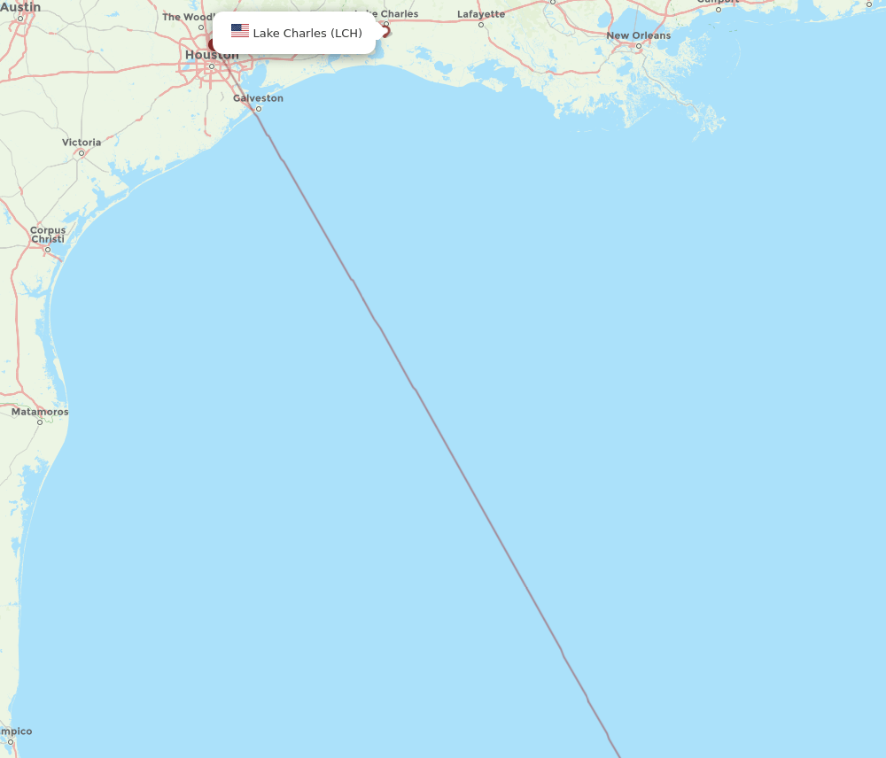 MID-LCH flight routes