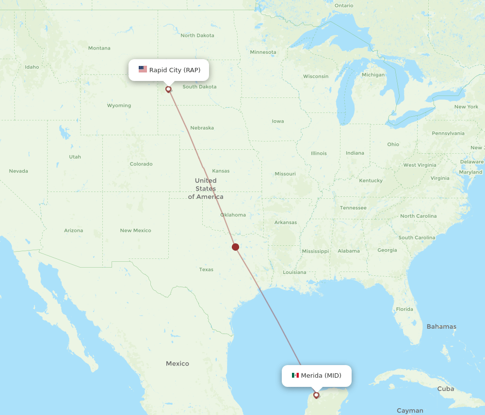 MID-RAP flight routes