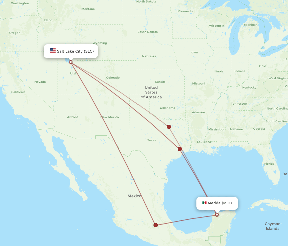 MID-SLC flight routes