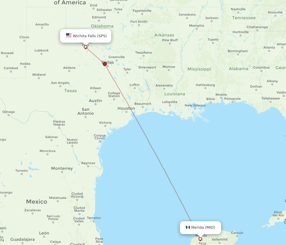 MID-SPS flight routes