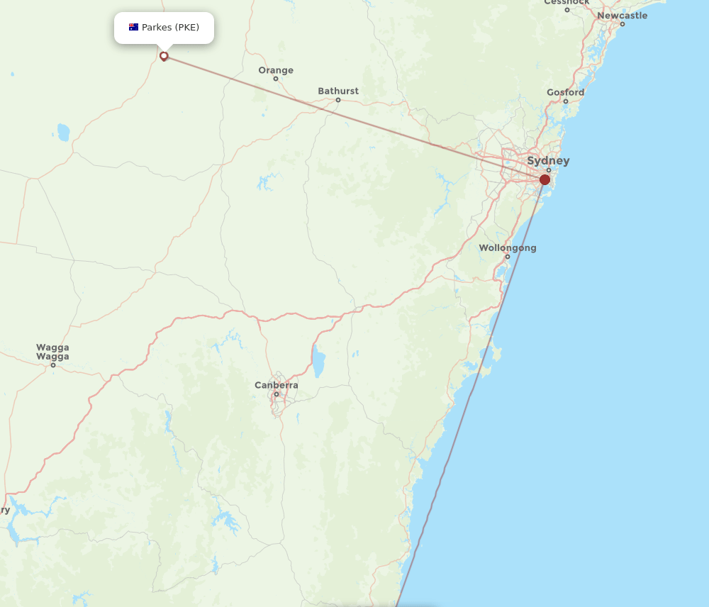 MIM-PKE flight routes