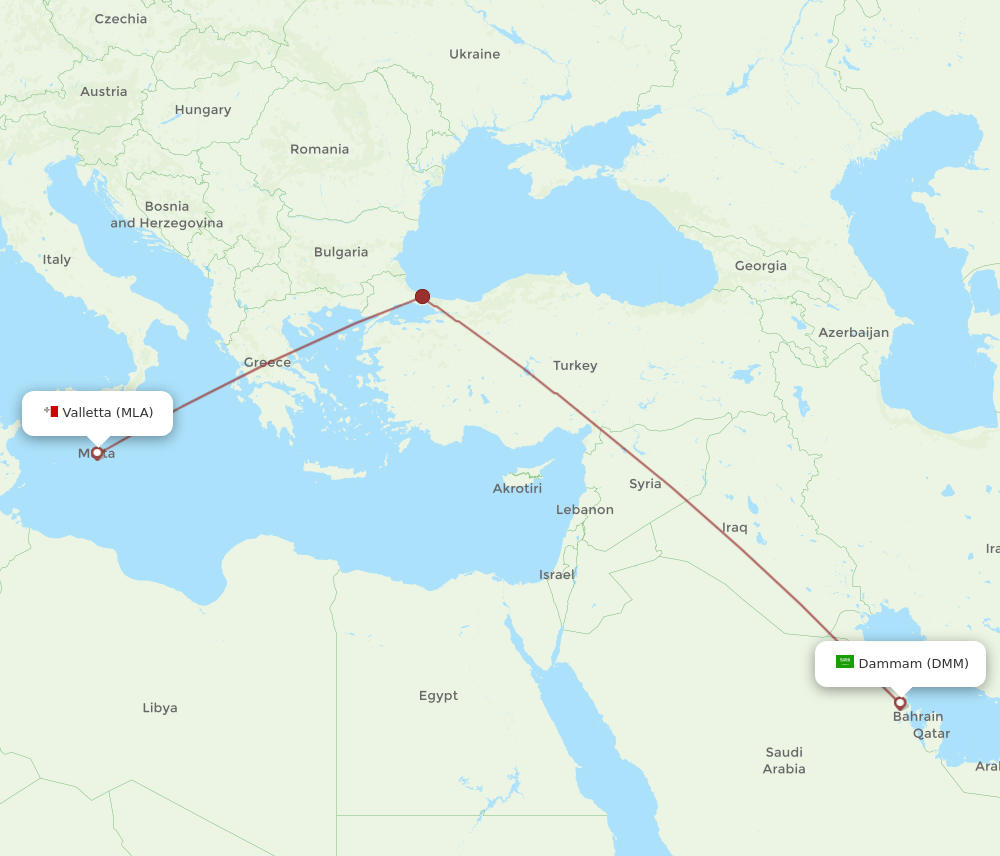 MLA-DMM flight routes