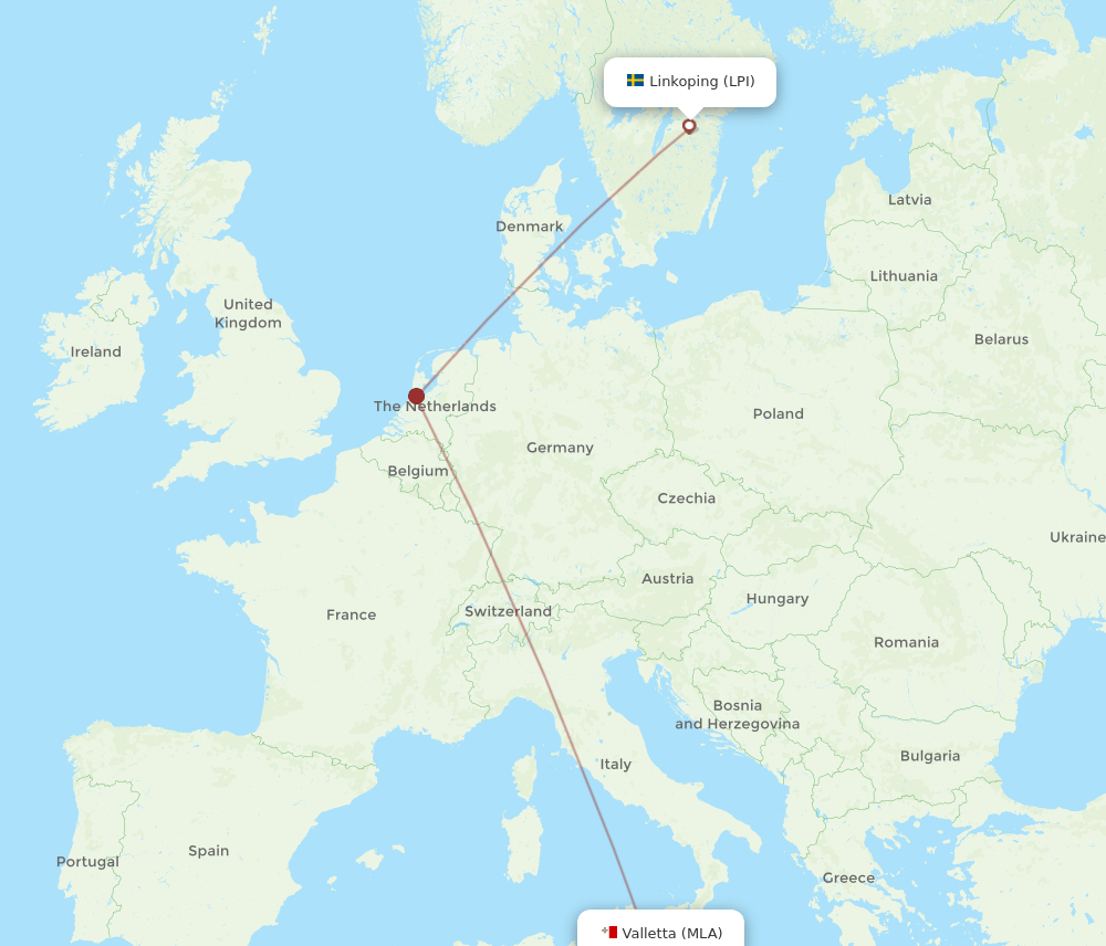 MLA-LPI flight routes