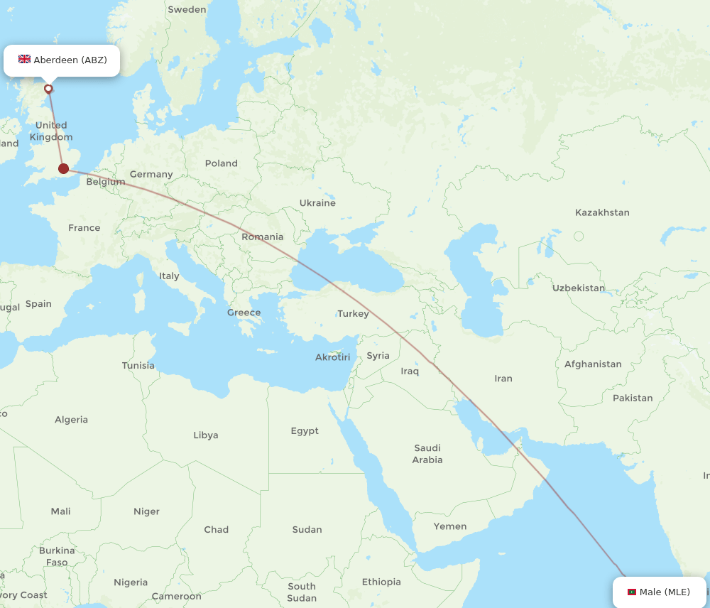 MLE-ABZ flight routes