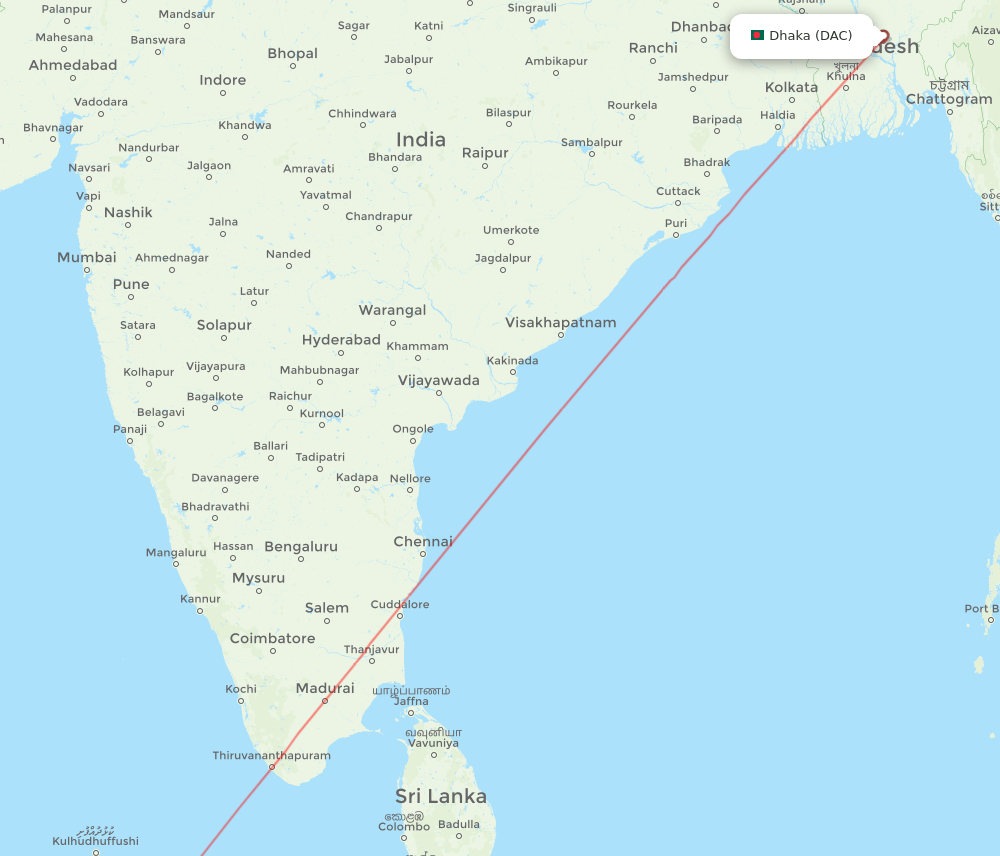MLE-DAC flight routes