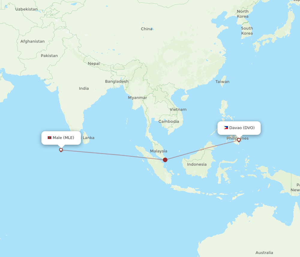 MLE-DVO flight routes
